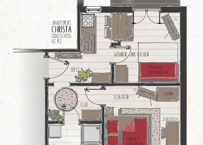 Apartment Claras Gartenblick *