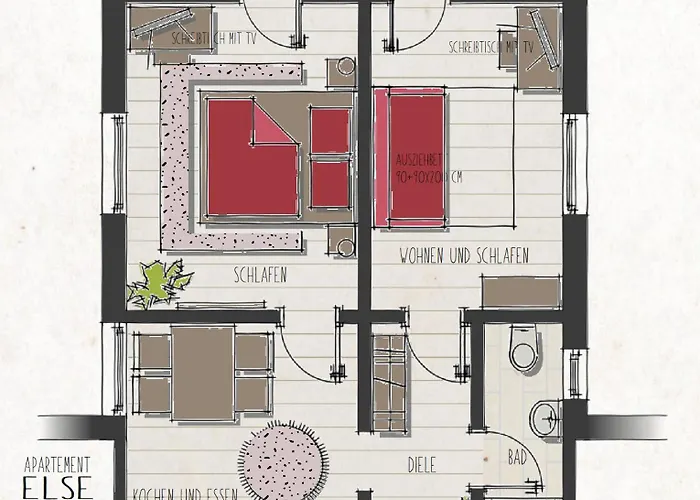 Apartment Claras Gartenblick
